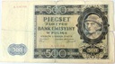 1940 500 zł Pięćset Złotych seria A Góral