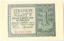 1941 1 zł Jeden Złoty, seria BE (nr 2)
