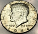 USA 1/2 Dolara 1964 Half Dollar Liberty JFK John F Kennedy SREBRO