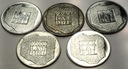 LOT zestaw 5 x 200 zł 1974 XXX lat PRL SREBRO