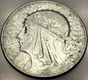 10 zł złotych 1933 Głowa Kobiety Polonia Babka SREBRO