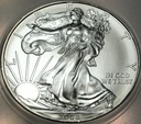 USA 1 dolar dollar 2008 American Silver Eagle uncja 1 oz SREBRO