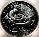 20 zł złotych 2009 Jaszczurka Zielona Zwierzęta Świata SREBRO (nr 1)