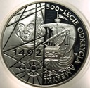 200000 zł złotych 1992 500-lecie odkrycia Ameryki Kolumb SREBRO