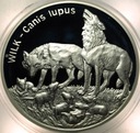 20 zł złotych 1999 Wilk Wilki Zwierzęta Świata SREBRO