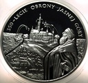 20 zł złotych 2005 350-lecie obrony Jasnej Góry Częstochowa SREBRO