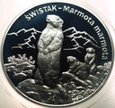 20 zł złotych 2006 Świstak Zwierzęta Świata SREBRO