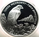 20 zł złotych 2008 Sokół Wędrowny Zwierzęta Świata SREBRO
