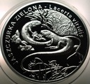 20 zł złotych 2009 Jaszczurka Zielona Zwierzęta Świata SREBRO (nr 2)
