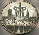 100000 zł złotych 1990 Solidarność TYP A uncja 1 oz SREBRO