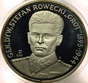 200000 zł złotych 1990 Stefan Rowecki Grot SREBRO