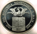 200000 zł złotych 1991 Konstytucja 3 Maja SREBRO