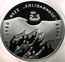 10 zł złotych 2005 NSZZ Solidarność 1980 2005 SREBRO