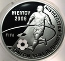 10 zł złotych 2006 Niemcy Mistrzostwa Świata FIFA HOLOGRAM SREBRO