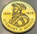 2 zł złote 1996 Zygmunt II August RZADKA