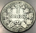 Niemcy 1 marka 1876 SREBRO