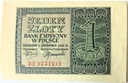 1941 1 zł Jeden Złoty, seria BE (nr 1)