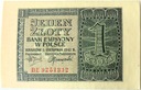 1941 1 zł Jeden Złoty, seria BE (nr 2)