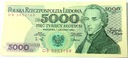 1988 5000 zł złotych Chopin seria DB (nr 2)