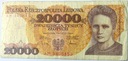 1989 20000 20.000 zł złotych Skłodowska seria AM (nr 2)