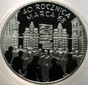 10 zł złotych 2008 MARZEC 1968 40 rocznica marca '68 SREBRO