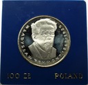 100 zł złotych 1977 Władysław Reymont SREBRO