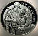 10 zł złotych 2001 Jan III Sobieski SREBRO PÓŁPOSTAĆ (nr 2)