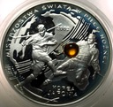 10 zł złotych 2002 Korea Japonia Mistrzostwa w Piłce Nożnej BURSZTYN SREBRO