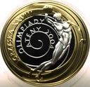 10 zł złotych 2004 Ateny Igrzyska dyskobol platerowana złotem SREBRO