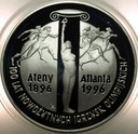 10 zł złotych 1995 100 Lat Igrzysk Ateny Atlanta SREBRO (nr 1)