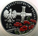 10 zł złotych 2002 Generał Władysław Anders maki SREBRO