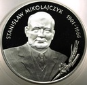 10 zł złotych 1996 Stanisław Mikołajczyk SREBRO