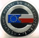 10 zł złotych 2004 Wstąpienie Polski do Unii Europejskiej UE SREBRO (nr 1)