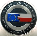 10 zł złotych 2004 Wstąpienie Polski do Unii Europejskiej UE SREBRO (nr 2)