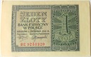 1941 1 zł Jeden Złoty, seria BE (nr 2)