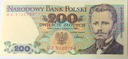 1988 200 zł złotych Dąbrowski seria DZ