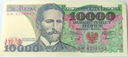 1988 10000 zł złotych Wyspiański, seria BW (nr 2)