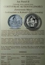 Jan Paweł ll Karol Wojtyła Sanktuarium w Kalwarii Zebrzydowskiej SREBRO
