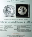 Talar Zygmunta Starego 1533 Najcenniejsze Monety Polskie SREBRO