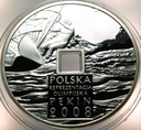 10 zł złotych 2008 Pekin Olimpiada Reprezentacja OTWÓR SREBRO