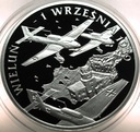 10 zł złotych 2009 Wieluń 1 września 1939 SREBRO