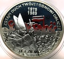 10 zł złotych 2009 Wybory 4 VI 1989 Solidarność Jan Paweł II SREBRO