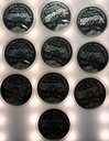 LOT 10 x 10 zł złotych 2005 60 roczni zakończenia II Wojny Światowej SREBRO