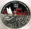 10 zł złotych 2009 Wybory 4 VI 1989 Solidarność Jan Paweł II SREBRO