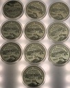 LOT 10 x 10 zł złotych 2005 60 roczni zakończenia II Wojny Światowej SREBRO