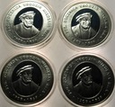 LOT 4 x 10 zł złotych 2005 Mikołaj Rej SREBRO