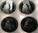 LOT 4 x 10 zł złotych 2005 Stanisław August Poniatowski POPIERSIE SREBRO