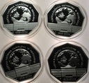LOT 4 x 10 zł złotych 2006 SGH Szkoła Główna Handlowa SREBRO