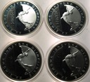 LOT 4 x 10 zł złotych 2006 Turyn Igrzyska Olimpiada Łyżwiarstwo SREBRO