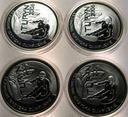 LOT 4 x 10 zł złotych 2006 Turyn Igrzyska Olimpiada Snowboard SREBRO